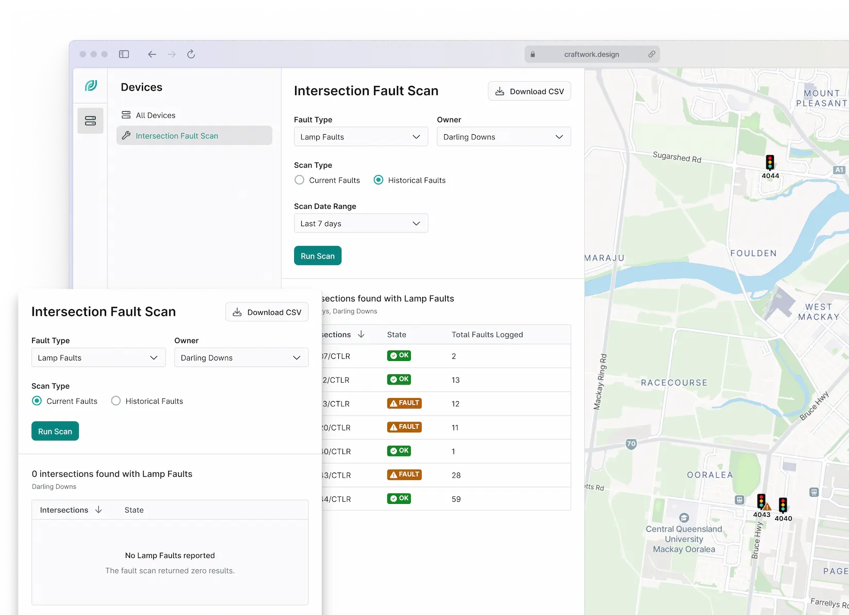 Intersection Fault Scan Tool
